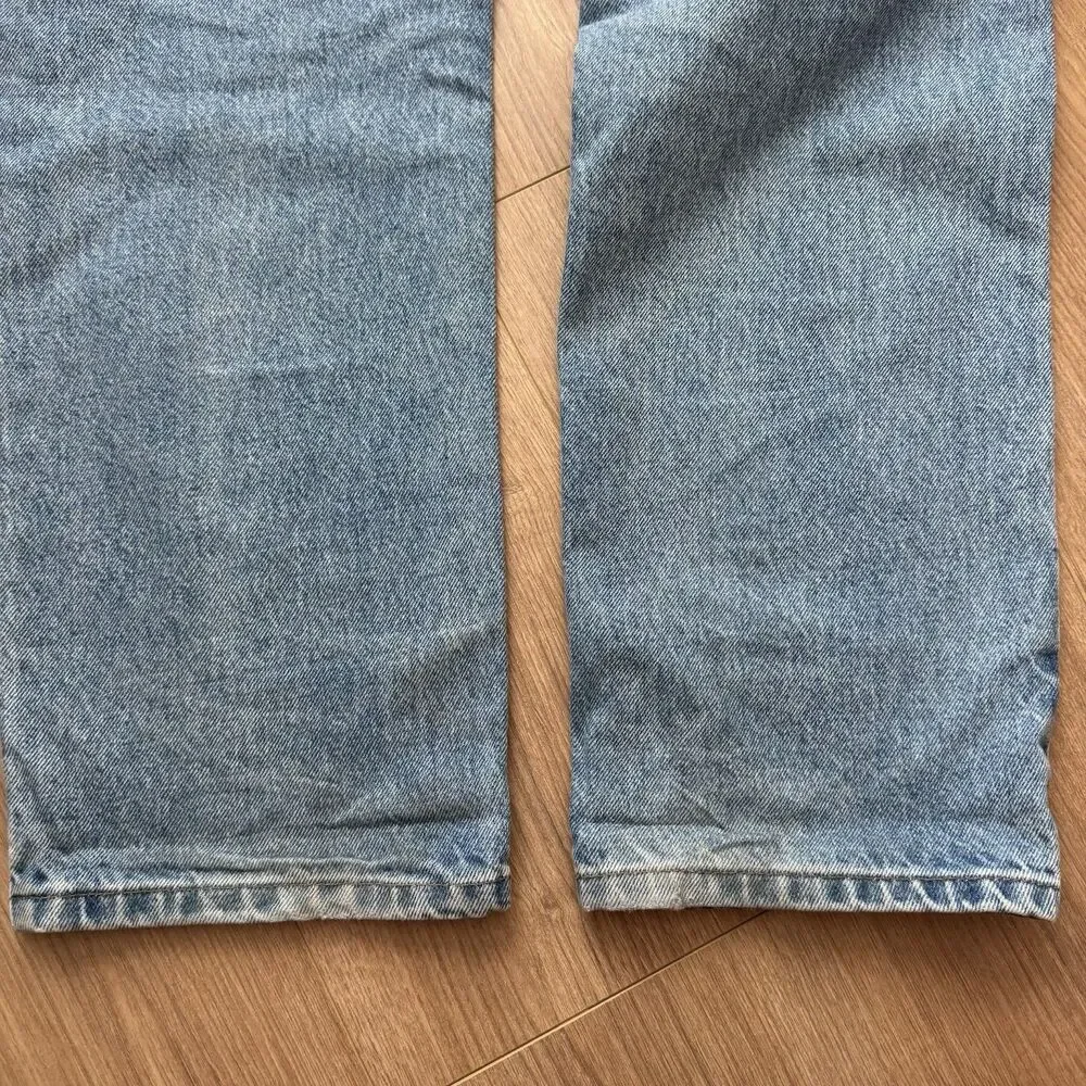 Vintage Carhartt B18 STW Jeans 35x30 Traditional Fit Blue Denim Workwear